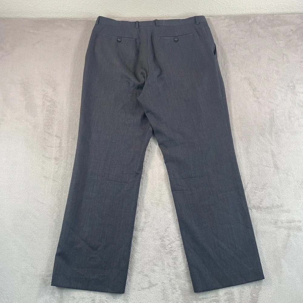 Banana Republic‎ Dress Pants Men 38x32 Grey 100% Wool Tailored Fit Straight Leg